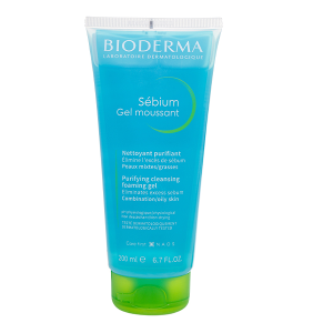Gel rửa mặt Bioderma Sébium Gel Moussant làm sạch cho da dầu và da hỗn hợp tuýp 200ml