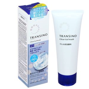 Gel rửa mặt Transino Clear Gel Wash giúp dưỡng ẩm, làm sạch và loại bỏ dầu thừa tuýp 110g