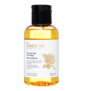Gel rửa mặt Cocoon hoa hồng làm sạch và cấp ẩm chai 140ml