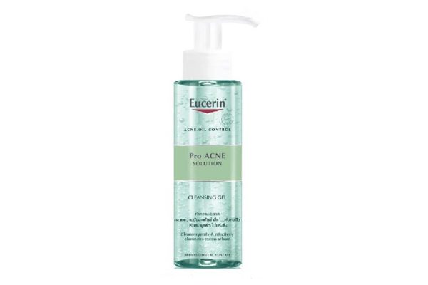 Gel rửa mặt Eucerin ProAcne Solution làm sạch cho da mụn chai 200ml