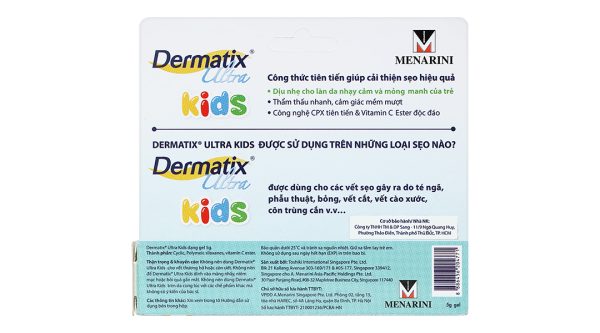 Gel Dermatix Ultra Kids trị sẹo cho bé tuýp 5g