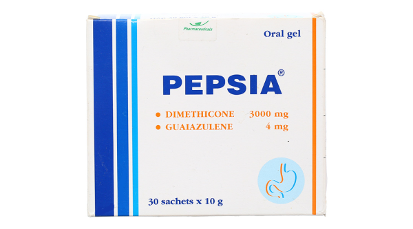 Gel uống Pepsia trị chứng đầy hơi, ợ nóng (30 gói x 10g)