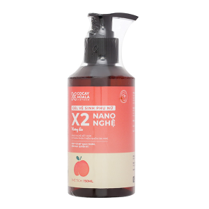 Gel vệ sinh phụ nữ X2 Nano Nghệ hương đào làm sạch ngừa viêm nhiễm chai 150ml