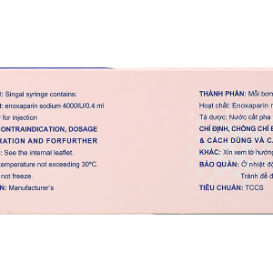 Dung dịch tiêm Gemapaxane 4000 UI/0,4 ml dự phòng, trị huyết khối (6 bơm tiêm x 0,4 ml)