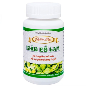 Giảo Cổ Lam Thiên Bảo hỗ trợ giảm mỡ máu, giảm đường huyết hộp 60 viên
