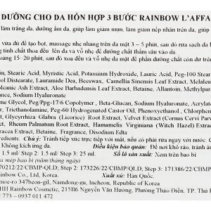 Mặt nạ Rainbow L'affair Aloe Soothing 3 bước cho da hỗn hợp miếng 28ml