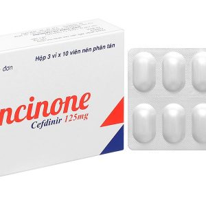 Glencinone 125mg điều trị nhiễm khuẩn đường hô hấp trên và dưới (3 vỉ x 10 viên)