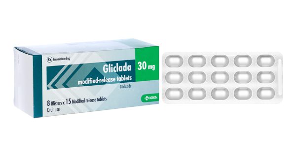 Gliclada 30mg trị đái tháo đường tuýp 2 không phụ thuộc insulin (8 vỉ x 15 viên)