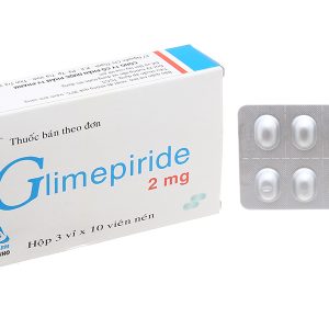 Glimepiride TV.Pharm 2mg trị đái tháo đường tuýp 2 (3 vỉ x 10 viên)