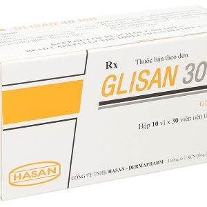 Glisan 30 MR trị đái tháo đường tuýp 2 không phụ thuộc insulin (10 vỉ x 30 viên)