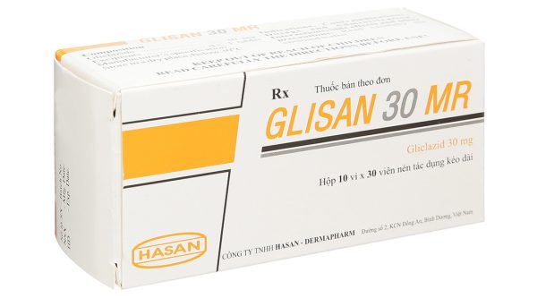 Glisan 30 MR trị đái tháo đường tuýp 2 không phụ thuộc insulin (10 vỉ x 30 viên)