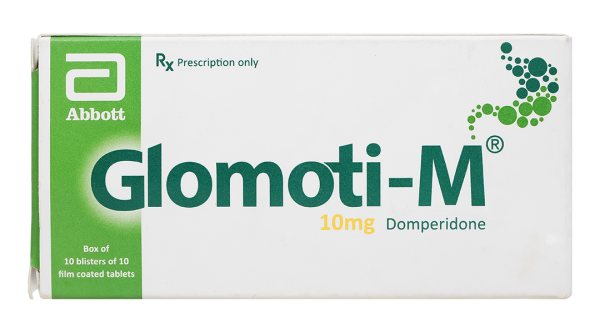 Glomoti-M 10mg trị triệu chứng nôn và buồn nôn (10 vỉ x 10 viên)