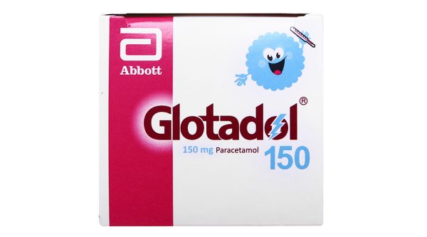 Bột pha hỗn dịch uống Glotadol 150 giảm đau, hạ sốt (20 gói x 2g)