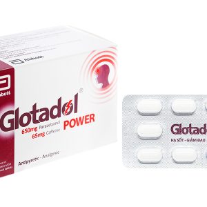 Glotadol Power giảm các cơn đau nặng, hạ sốt (10 vỉ x 10 viên)