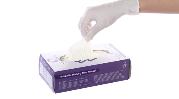 Găng tay y tế có bột Gloves S Latex Powdered Examination size S hộp 50 đôi