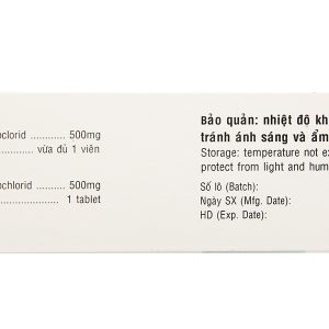 Glucofast 500mg trị đái tháo đường tuýp 2 (4 vỉ x 15 viên)