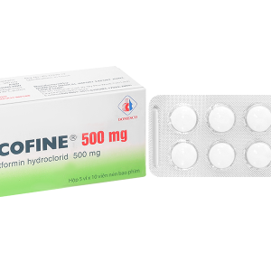 Glucofine Domesco 500mg trị đái tháo đường type 2 (5 vỉ x 10 viên)