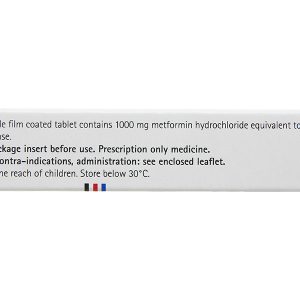 Glucophage 1000mg trị đái tháo đường (2 vỉ x 15 viên)