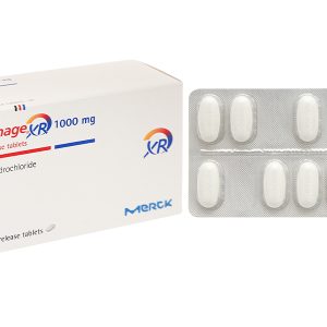 Glucophage XR 1000mg trị đái tháo đường tuýp 2 (3 vỉ x 10 viên)