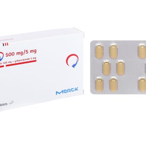 Glucovance 500mg/5mg trị đái tháo đường tuýp 2 (2 vỉ x 15 viên)