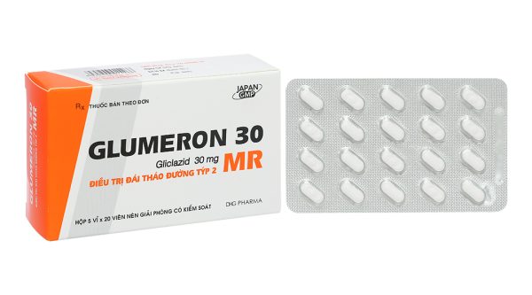 Glumeron 30 MR trị đái tháo đường tuýp II (5 vỉ x 20 viên)