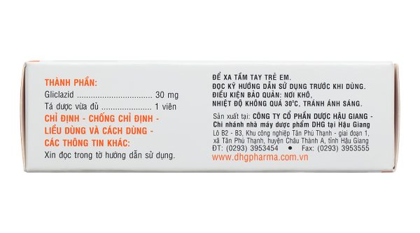 Glumeron 30 MR trị đái tháo đường tuýp II (5 vỉ x 20 viên)