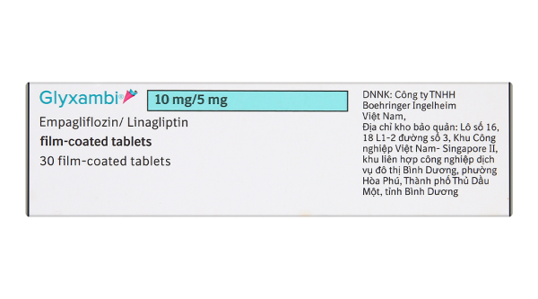Glyxambi 10mg/5mg trị đái tháo đường tuýp 2 (3 vỉ x 10 viên)