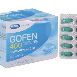 Gofen 400 Clearcap giảm đau, hạ sốt, kháng viêm (5 vỉ x 10 viên)