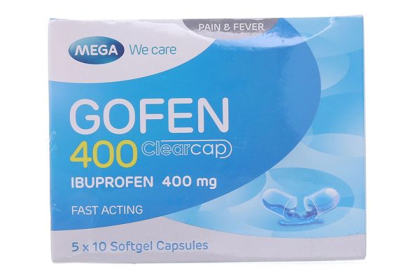 Gofen 400 Clearcap giảm đau, hạ sốt, kháng viêm (5 vỉ x 10 viên)