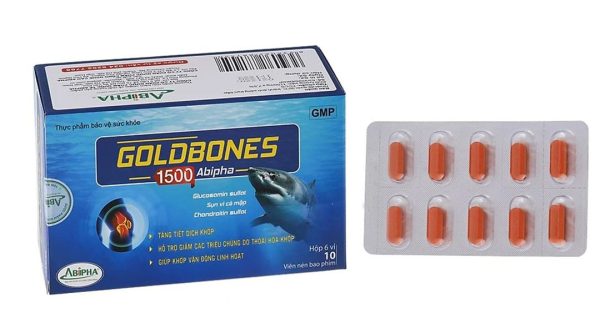 Goldbones 1500 Abipha tăng tiết dịch, giảm thoái hóa khớp hộp 60 viên