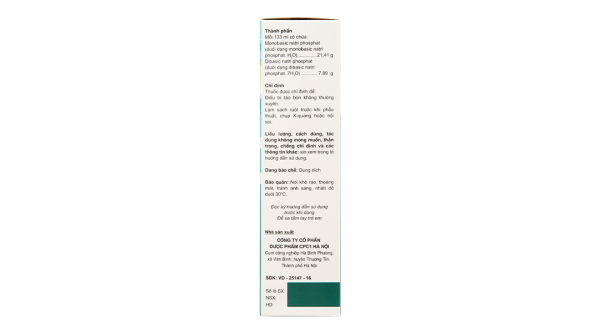 Dung dịch thụt trực tràng Golistin-enema trị táo bón lọ 133ml