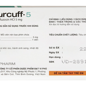 Gourcuff-5 trị triệu chứng phì đại u tuyến tiền liệt lành tính (10 vỉ x 10 viên)