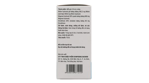 Hỗn dịch uống Grangel trị loét dạ dày, trào ngược dạ dày - thực quản (20 gói x 10ml)