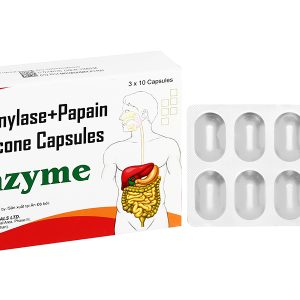 Grazyme trị đầy hơi, khó tiêu (3 vỉ x 10 viên)