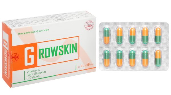 Growskin hạn chế lão hóa, làm đẹp da hộp 30 viên