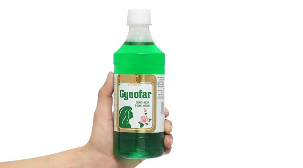 Dung dịch vệ sinh phụ nữ Gynofar giảm ngứa âm hộ, viêm âm đạo chai 500ml
