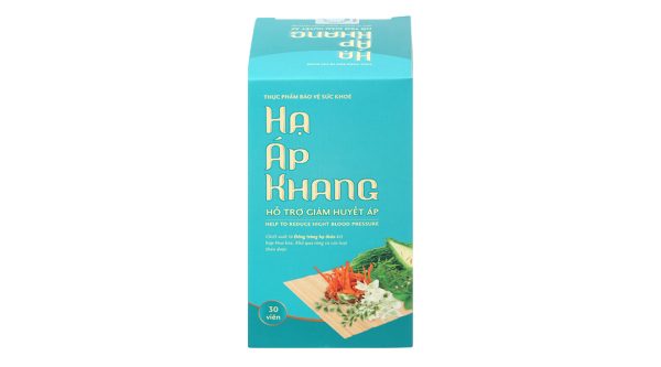 Hạ Áp Khang giúp tăng độ bền thành mạch, giảm huyết áp hộp 30 viên