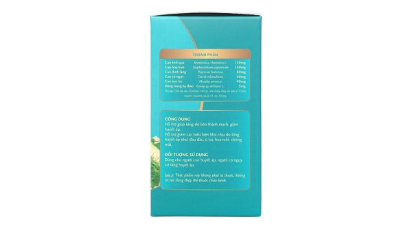 Hạ Áp Khang giúp tăng độ bền thành mạch, giảm huyết áp hộp 30 viên