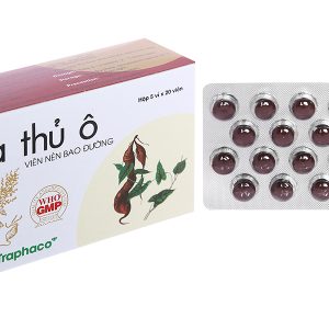 Hà Thủ Ô Traphaco hỗ trợ trị thiếu máu, tóc bạc sớm (5 vỉ x 20 viên)