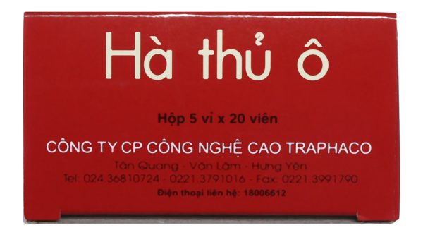Hà Thủ Ô Traphaco hỗ trợ trị thiếu máu, tóc bạc sớm (5 vỉ x 20 viên)