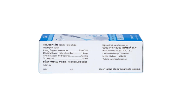 Thuốc xịt tai, mũi, họng Hadocort-D chống viêm, dị ứng mạnh chai 15ml
