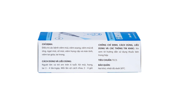 Thuốc xịt tai, mũi, họng Hadocort-D chống viêm, dị ứng mạnh chai 15ml