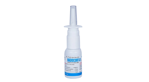 Thuốc xịt tai, mũi, họng Hadocort-D chống viêm, dị ứng mạnh chai 15ml