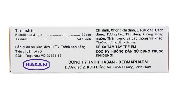Hafenthyl Supra 160mg trị rối loạn mỡ máu (3 vỉ x 10 viên)