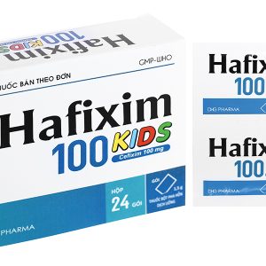 Bột pha hỗn dịch uống Hafixim 100 Kids trị nhiễm khuẩn (24 gói x 1.5g)