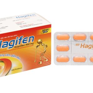Hagifen 400mg giảm đau, hạ sốt, kháng viêm (10 vỉ x 10 viên)