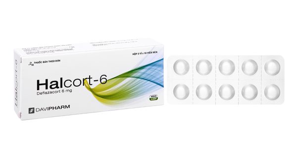 Halcort-6 thuốc kháng viêm, trị viêm khớp dạng thấp (3 vỉ x 10 viên)
