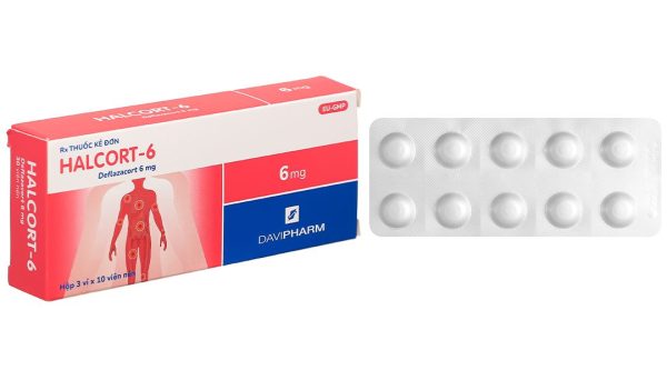 Halcort-6 thuốc kháng viêm, trị viêm khớp dạng thấp (3 vỉ x 10 viên)