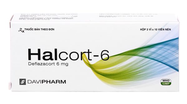 Halcort-6 thuốc kháng viêm, trị viêm khớp dạng thấp (3 vỉ x 10 viên)