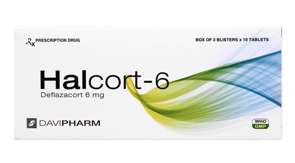 Halcort-6 thuốc kháng viêm, trị viêm khớp dạng thấp (3 vỉ x 10 viên)